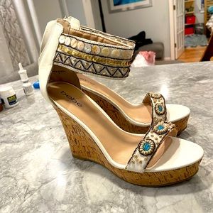 Brand new Bebe wedge’s